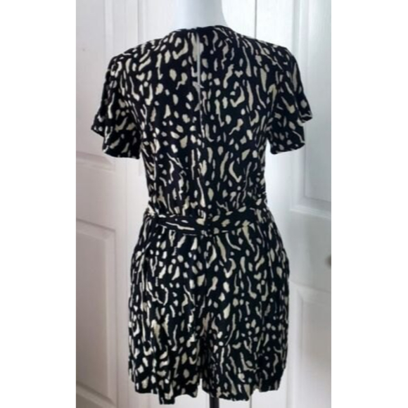 Rails Sophia Cheetah Romper Women's Black and Beige Sz Small EUC - Picture 4 of 8